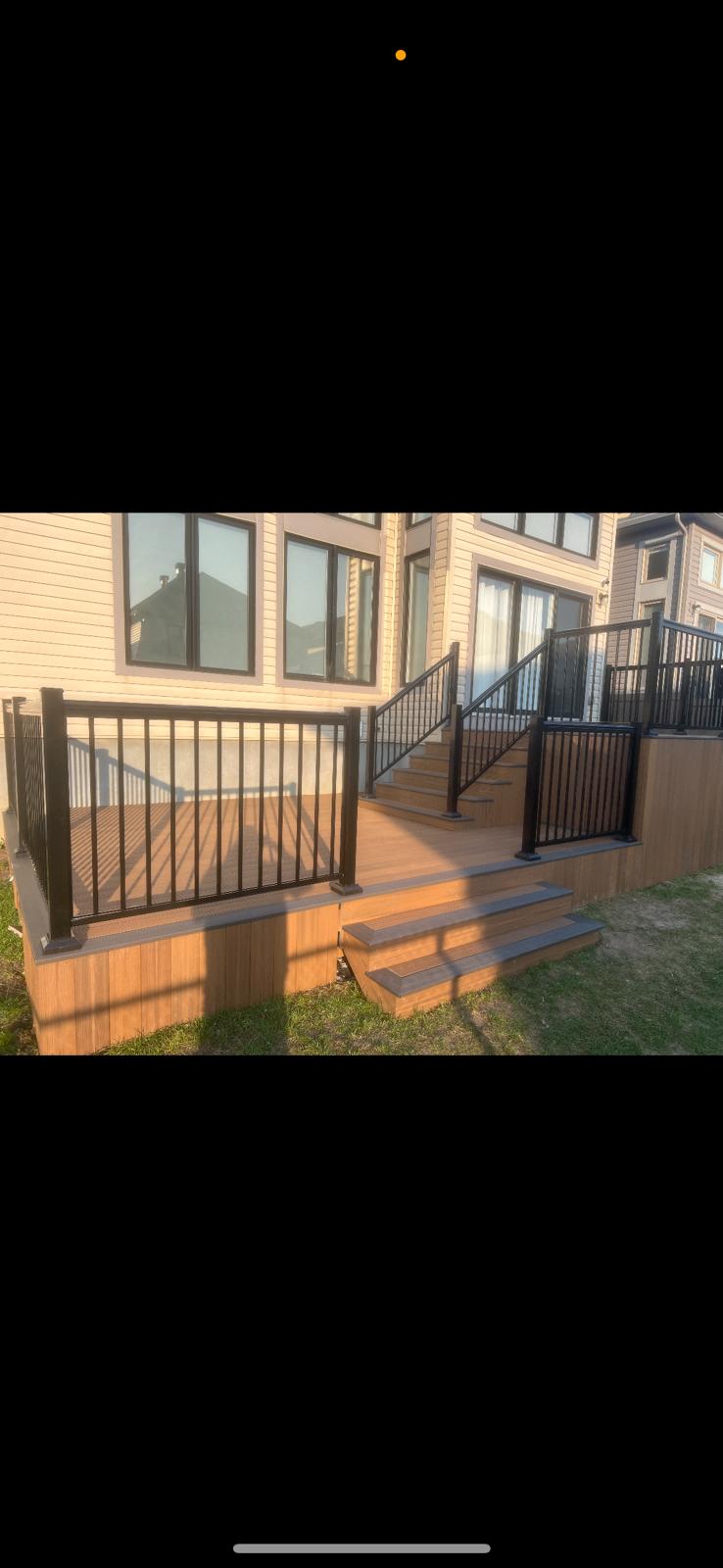 Multi-level composite deck Barrhaven Ottawa